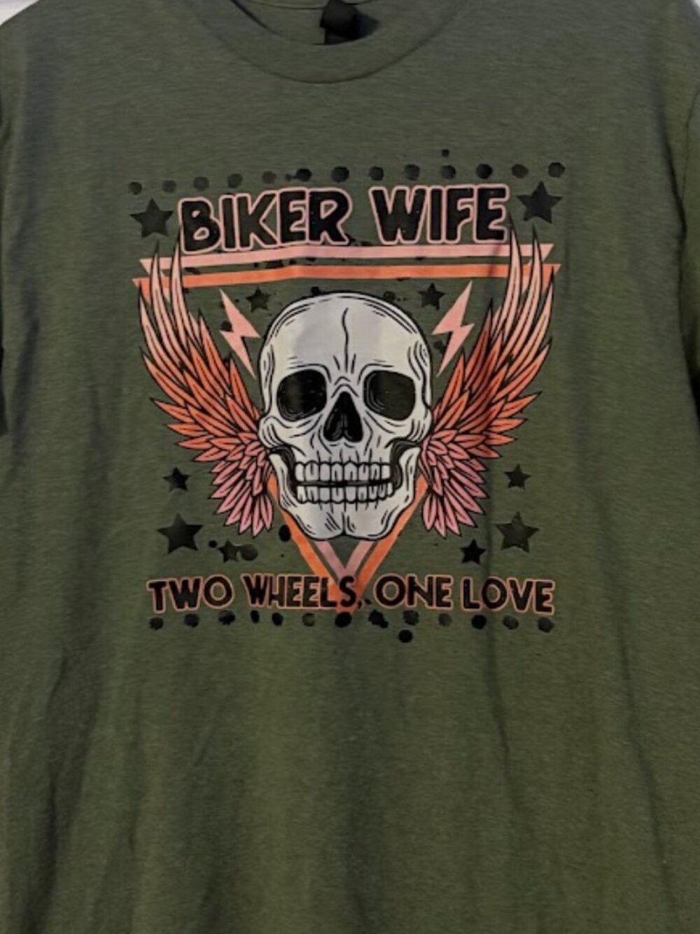 Gildan Biker Wife Graphic Tee